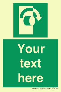 Custom Turn Clockwise Sign